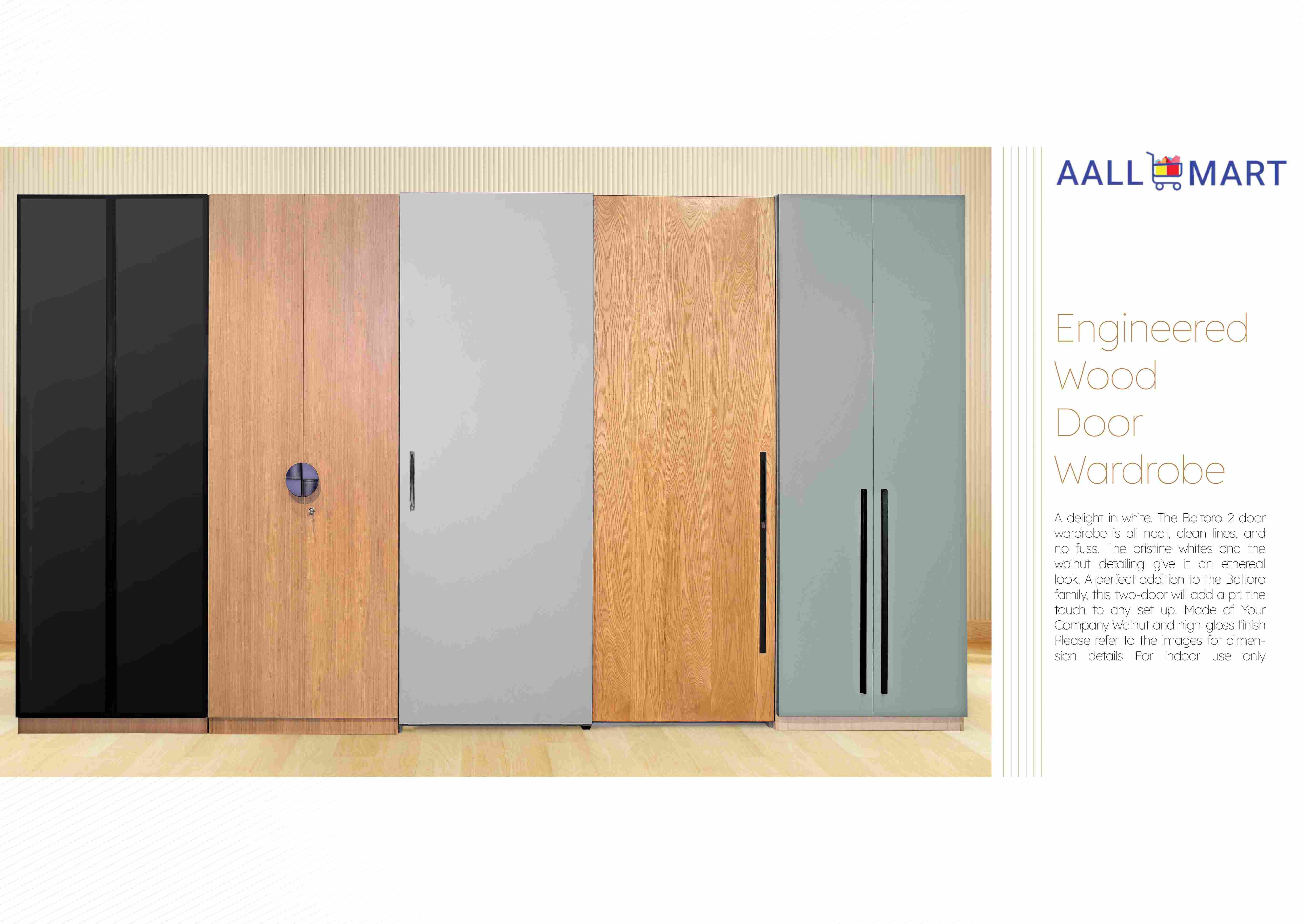 Engineered Wood Door Wardrobe